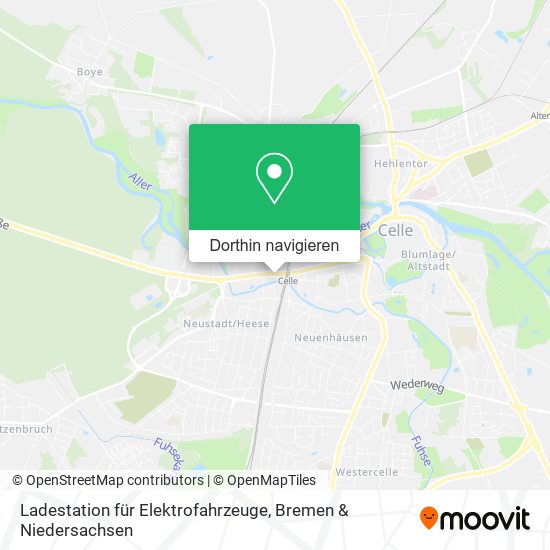 Ladestation für Elektrofahrzeuge Karte