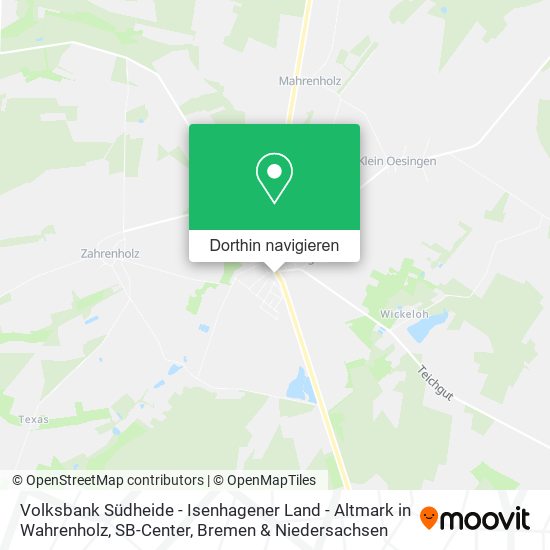 Volksbank Südheide - Isenhagener Land - Altmark in Wahrenholz, SB-Center Karte