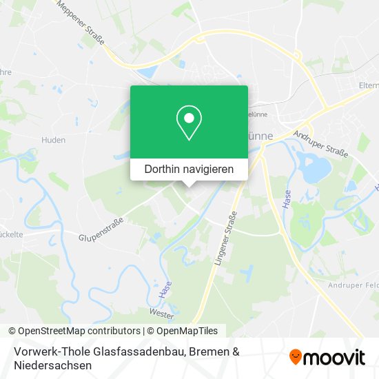 Vorwerk-Thole Glasfassadenbau Karte