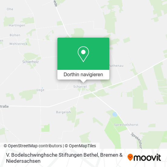 V. Bodelschwinghsche Stiftungen Bethel Karte