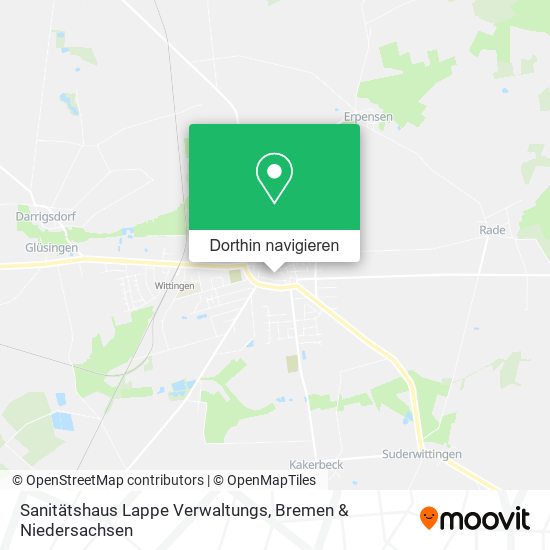 Sanitätshaus Lappe Verwaltungs Karte