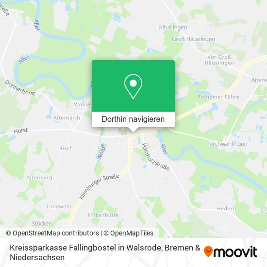 Kreissparkasse Fallingbostel in Walsrode Karte