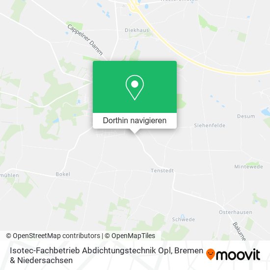Isotec-Fachbetrieb Abdichtungstechnik Opl Karte