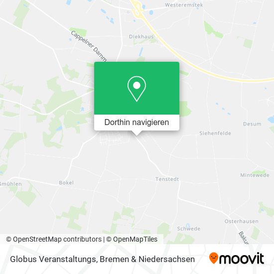 Globus Veranstaltungs Karte