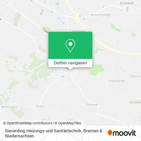 Sieverding Heizungs-und Sanitärtechnik Karte