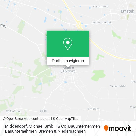 Middendorf, Michael GmbH & Co. Bauunternehmen Bauunternehmen Karte