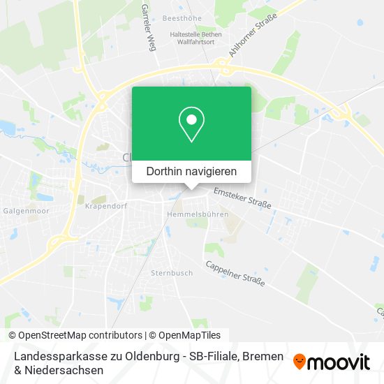 Landessparkasse zu Oldenburg - SB-Filiale Karte