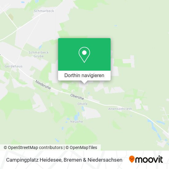 Campingplatz Heidesee Karte