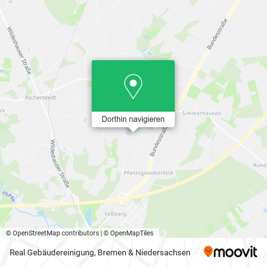 Real Gebäudereinigung Karte