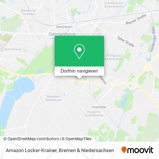 Amazon Locker-Krainer Karte