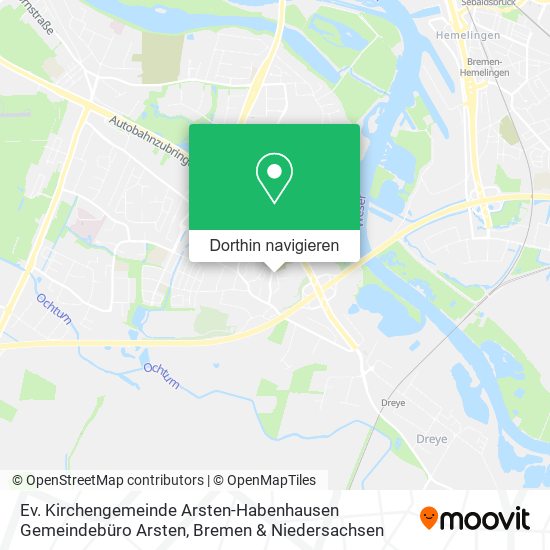 Ev. Kirchengemeinde Arsten-Habenhausen Gemeindebüro Arsten Karte