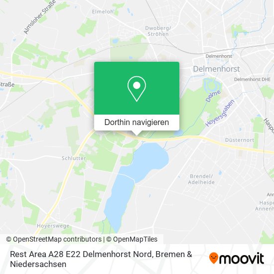 Rest Area A28 E22 Delmenhorst Nord Karte