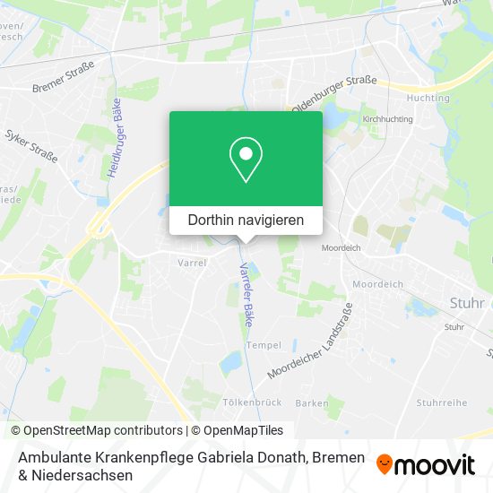 Ambulante Krankenpflege Gabriela Donath Karte