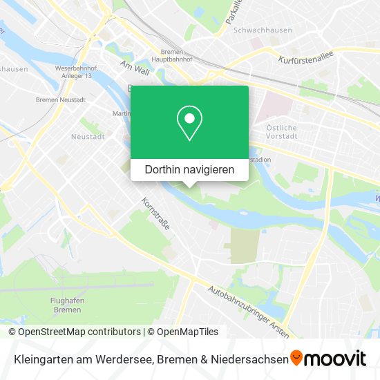 Kleingarten am Werdersee Karte