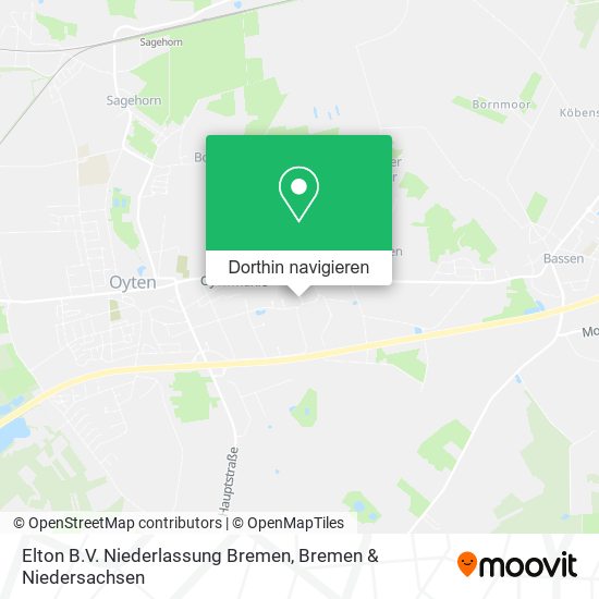 Elton B.V. Niederlassung Bremen Karte