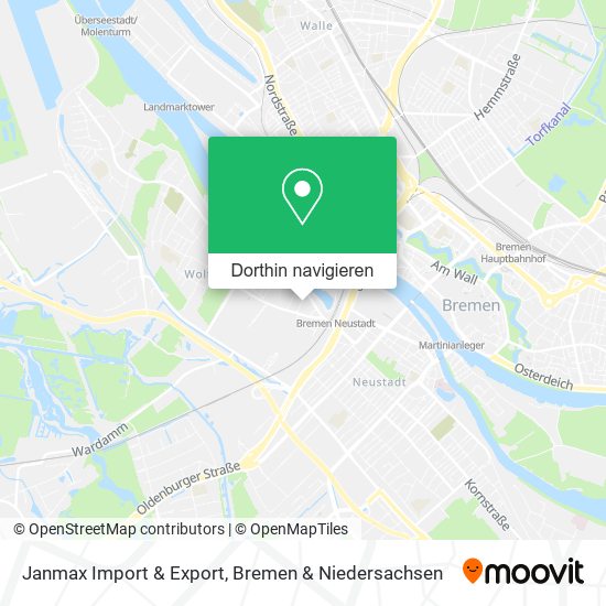 Janmax Import & Export Karte