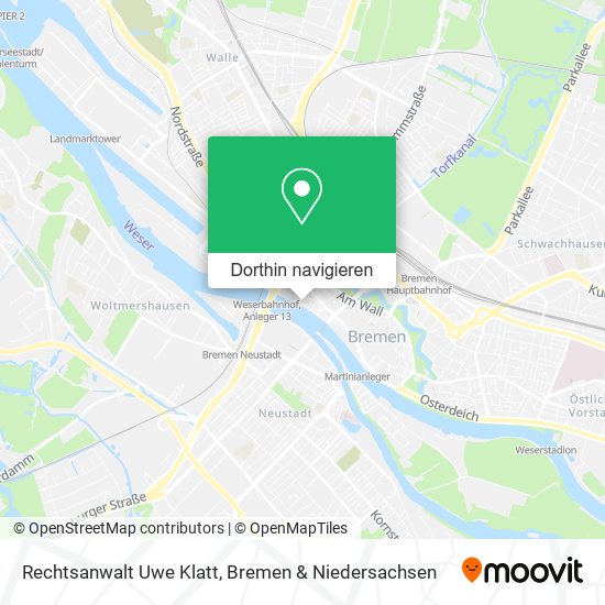 Rechtsanwalt Uwe Klatt Karte