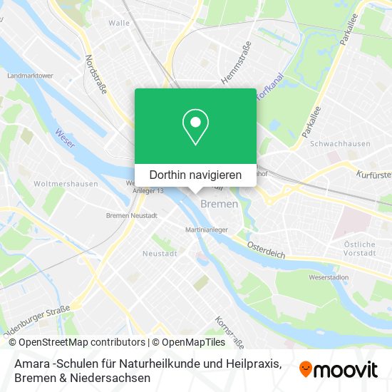 Amara -Schulen für Naturheilkunde und Heilpraxis Karte