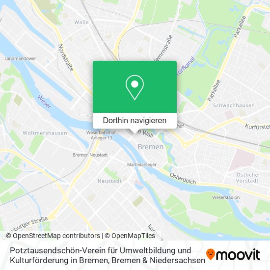 Potztausendschön-Verein für Umweltbildung und Kulturförderung in Bremen Karte