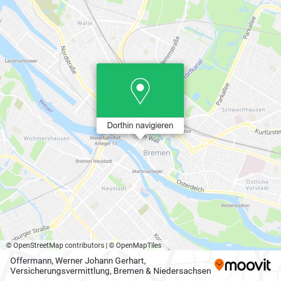 Offermann, Werner Johann Gerhart, Versicherungsvermittlung Karte