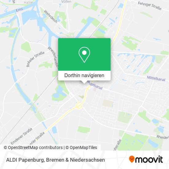 ALDI Papenburg Karte