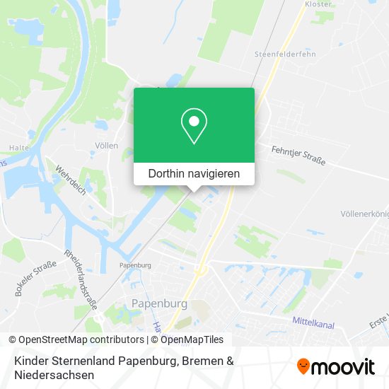 Kinder Sternenland Papenburg Karte