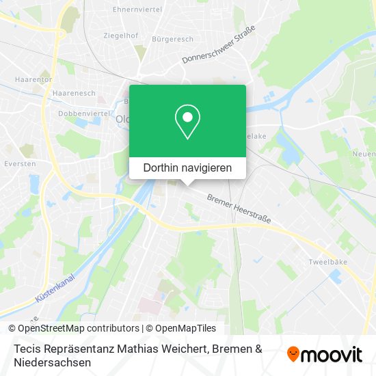 Tecis Repräsentanz Mathias Weichert Karte