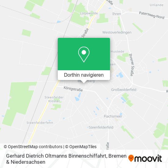 Gerhard Dietrich Oltmanns Binnenschiffahrt Karte