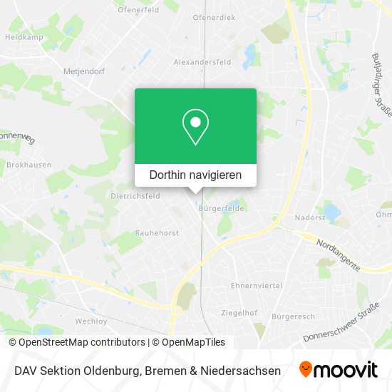 DAV Sektion Oldenburg Karte