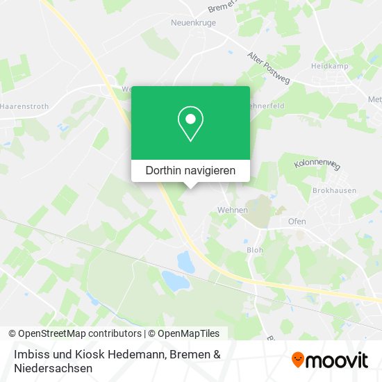 Imbiss und Kiosk Hedemann Karte