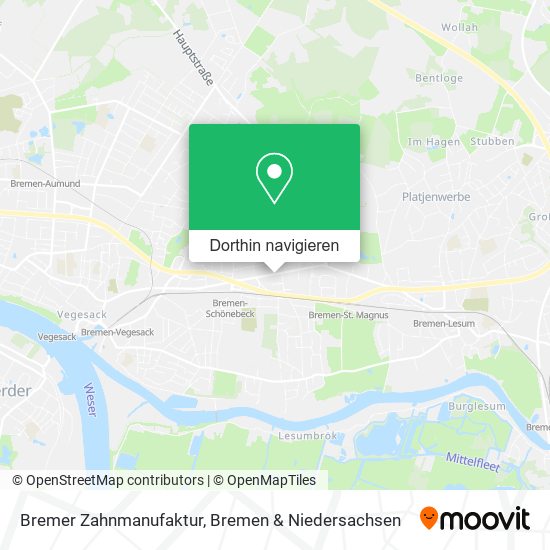 Bremer Zahnmanufaktur Karte