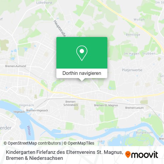 Kindergarten Firlefanz des Elternvereins St. Magnus Karte