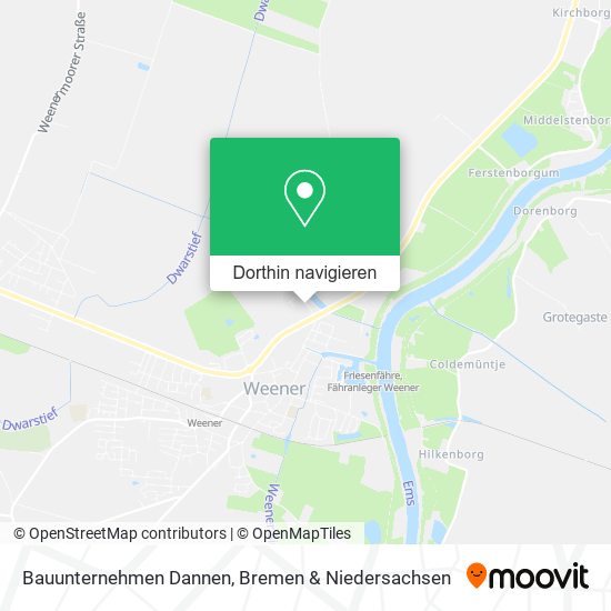 Bauunternehmen Dannen Karte
