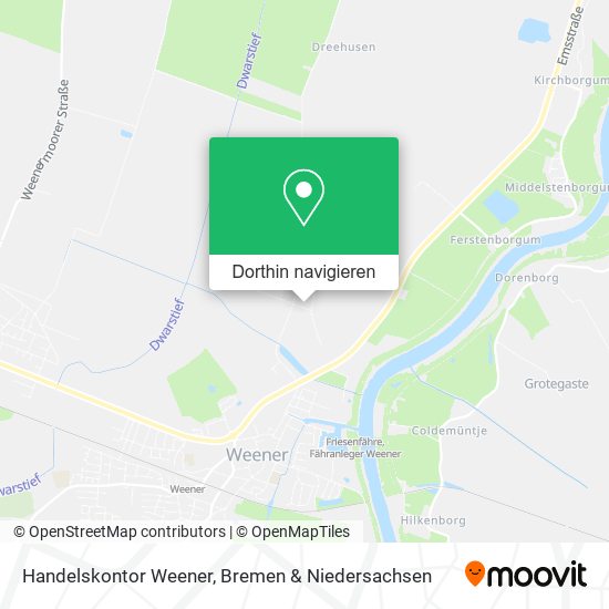 Handelskontor Weener Karte