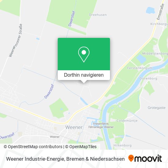 Weener Industrie-Energie Karte