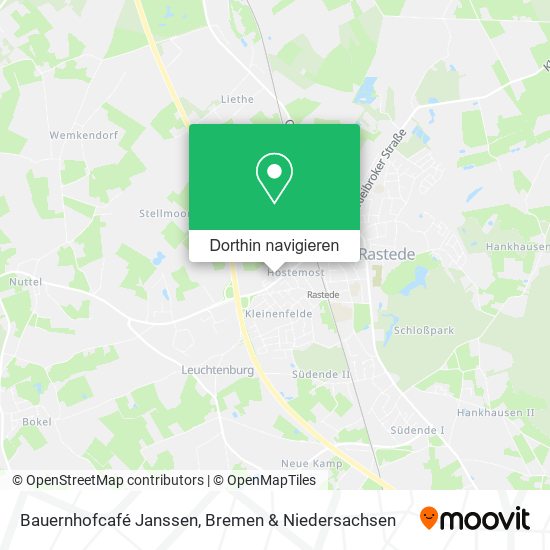 Bauernhofcafé Janssen Karte