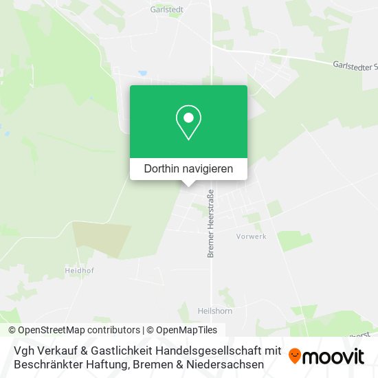 Vgh Verkauf & Gastlichkeit Handelsgesellschaft mit Beschränkter Haftung Karte