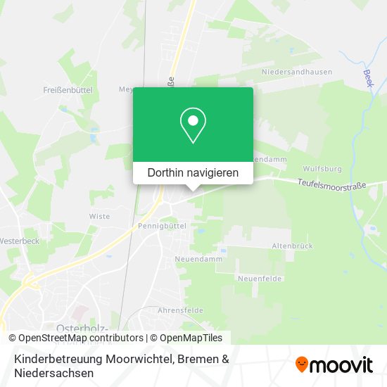 Kinderbetreuung Moorwichtel Karte
