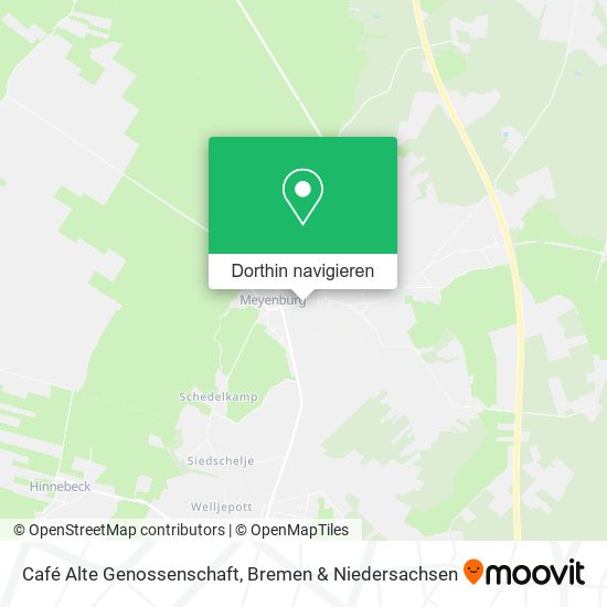 Café Alte Genossenschaft Karte