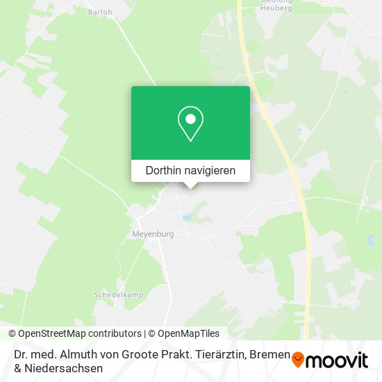 Dr. med. Almuth von Groote Prakt. Tierärztin Karte