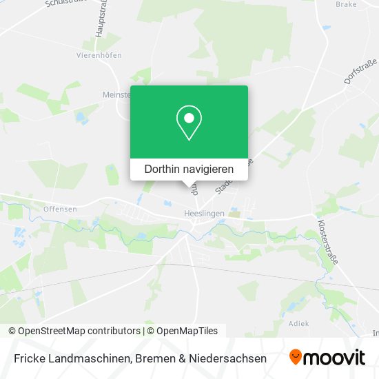 Fricke Landmaschinen Karte