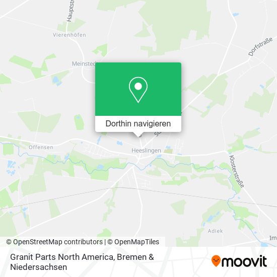 Granit Parts North America Karte