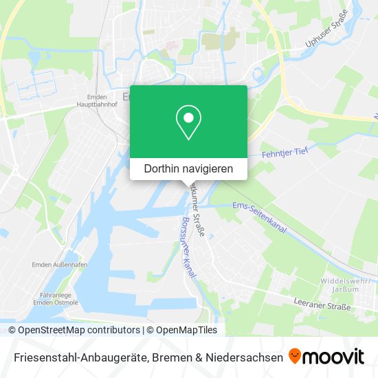 Friesenstahl-Anbaugeräte Karte