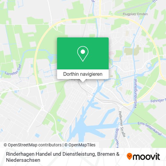 Rinderhagen Handel und Dienstleistung Karte