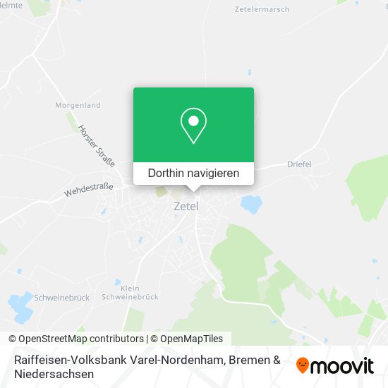 Raiffeisen-Volksbank Varel-Nordenham Karte