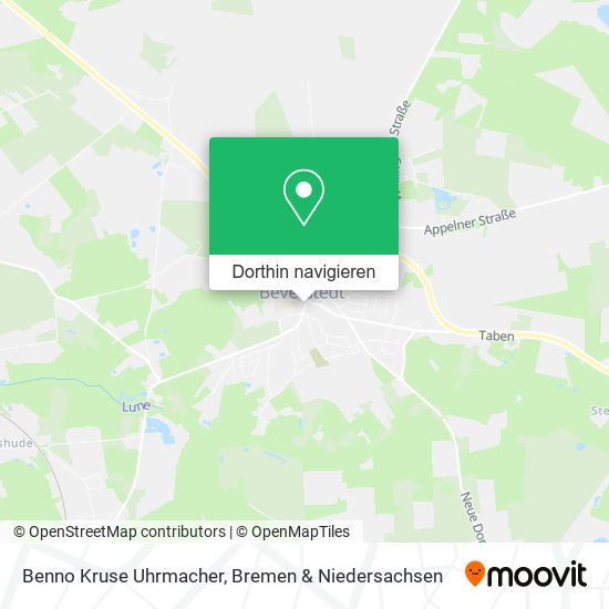 Benno Kruse Uhrmacher Karte