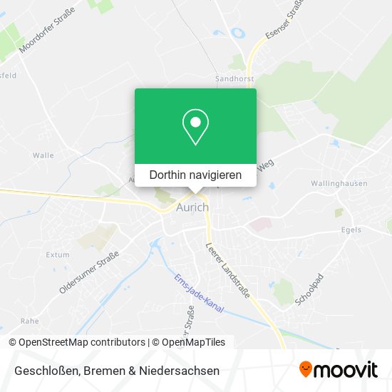 Geschloßen Karte