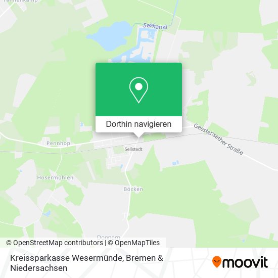 Kreissparkasse Wesermünde Karte