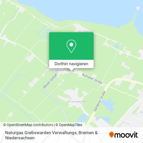 Naturgas Grebswarden Verwaltungs Karte