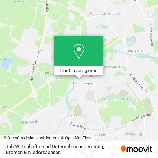 Jub Wirtschafts- und Unternehmensberatung Karte